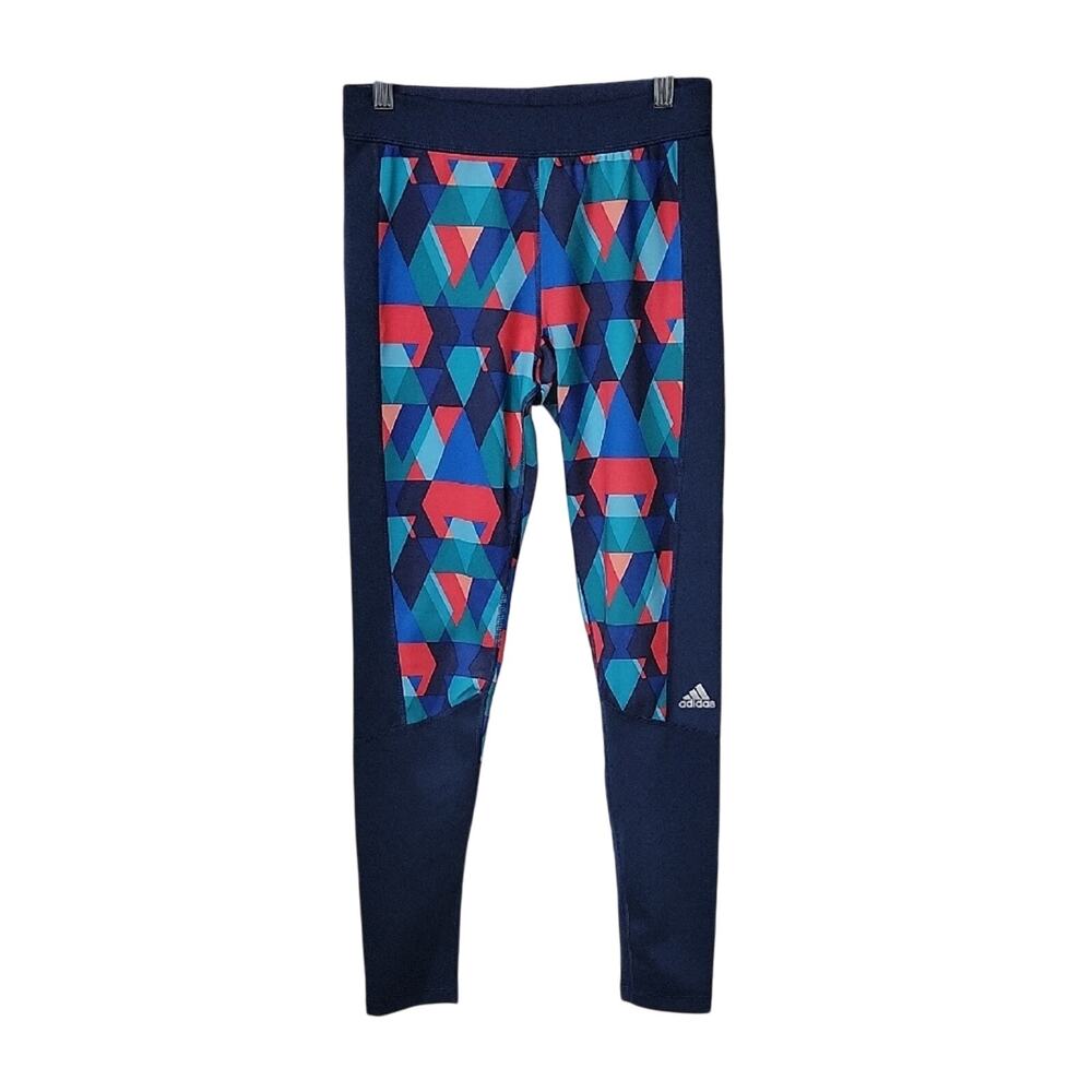 Adidas Techfit Triax Multicolor Athletic Leggings Womens Size Small NWT